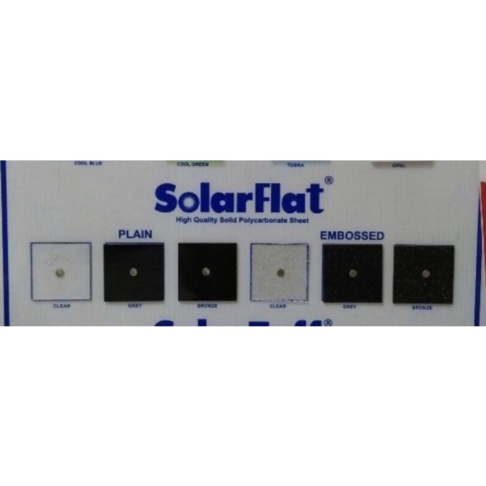BahanBangunan- atap polycarbonate solarflat 1.2mm bronze dan grey