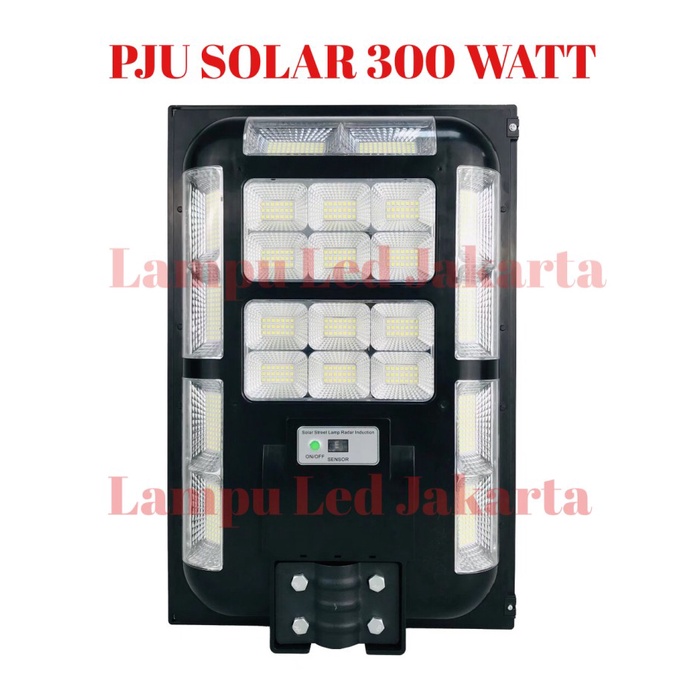 Lampu PJU solar 300watt 300w remote. Street light solar panel 300watt