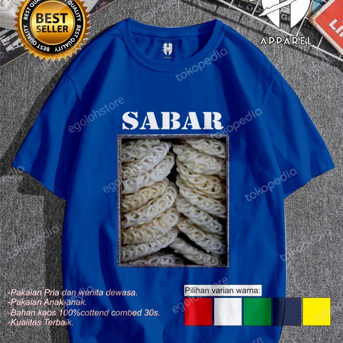 BAJU PARODI KALENG KERUPUK_KAOS KALENG KERUPUK SABAR KEREN