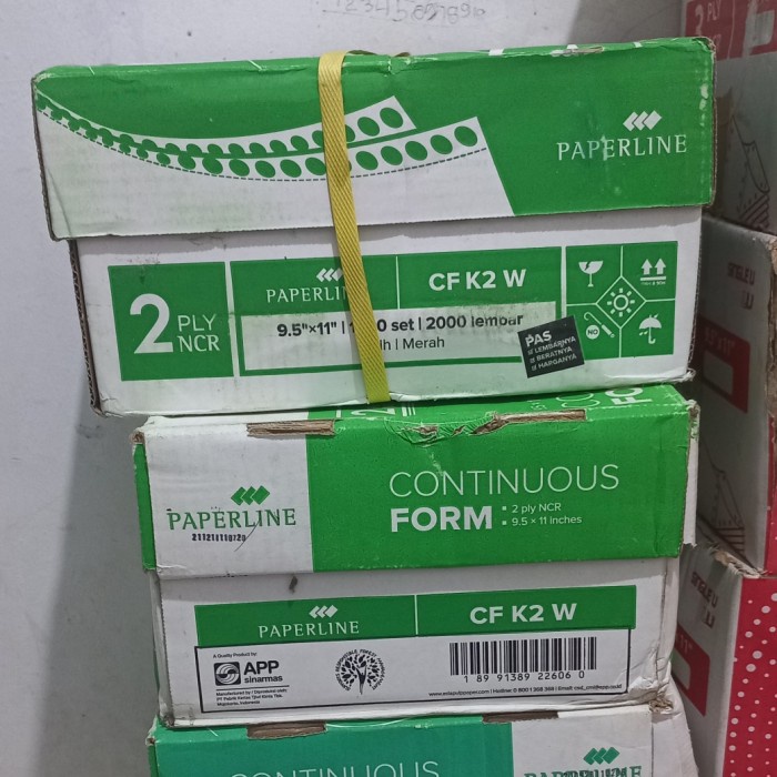 

Terbaru!! Kertas Continuous Form 2 Ply Cf K2 W Paperline 9,5 11 Inchi Warna Packing Aman