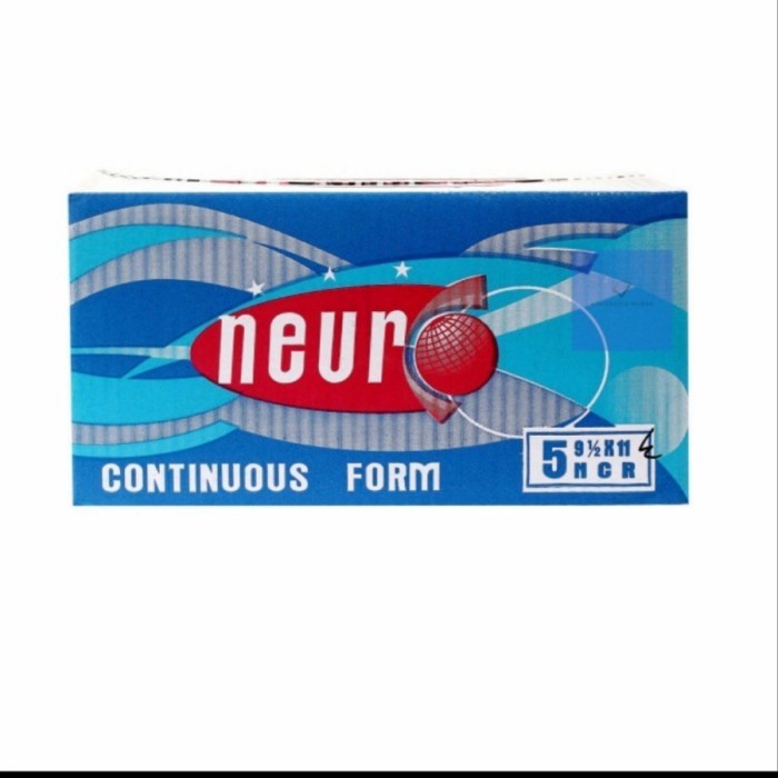 

Produk Terbaru Kertas Continuous Form Neuro 9,5X11 5 Ply Utuh/Dibagidua Cod