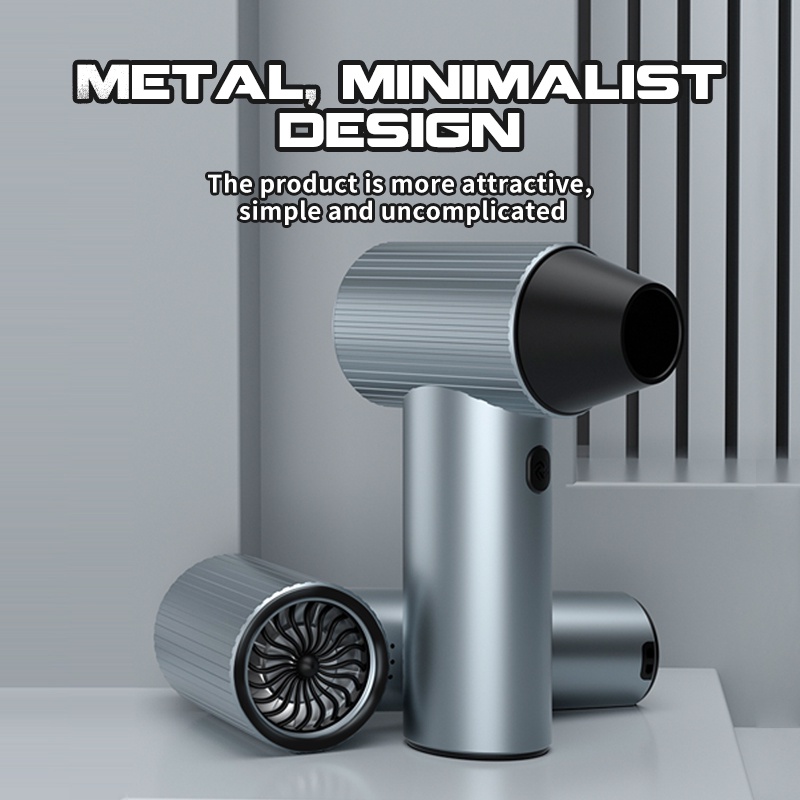 X7 Turbo Jet Fan 40mm Big Brushless Motor CNC Metal Shelling Powerful Blower Handheld Duct Violent T