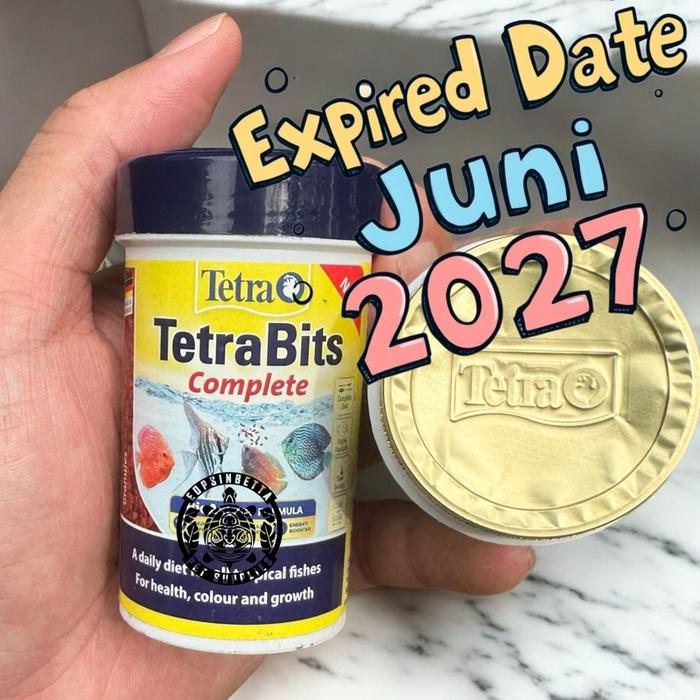 Promo Gila Tetra Bits / TetraBits Complete 35 gram / 100 ml Makanan Discus Pellet Ikan Discus Made