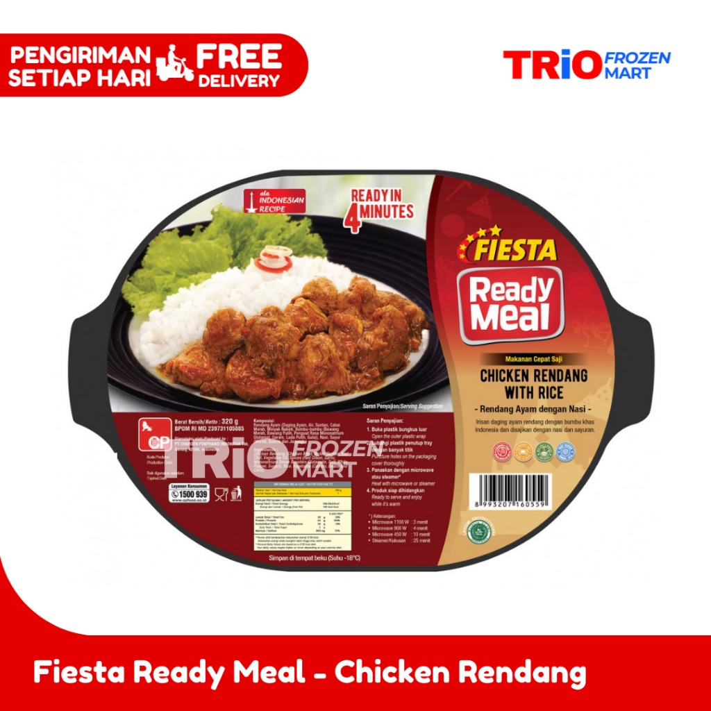 

FIESTA Ready Meal Chicken Rendang with Rice Rendang Ayam dengan Nasi