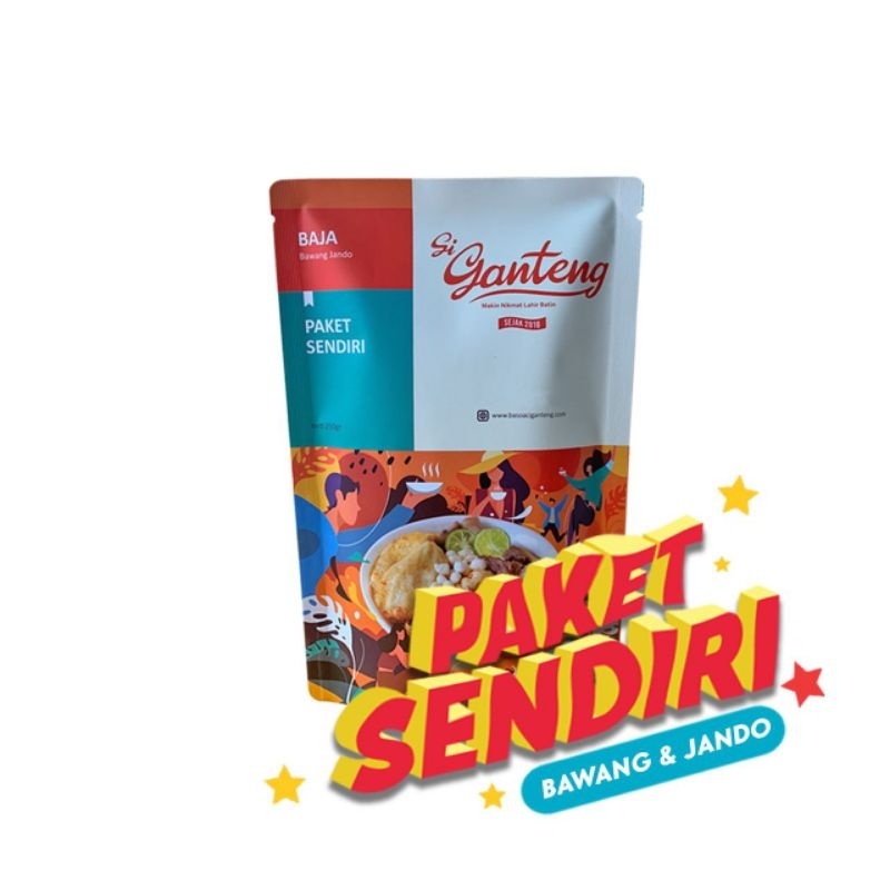 

Baso Aci Ganteng Paket Sendiri Baja (Bawang Jando)