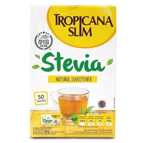 

Tropicana Slim Stevia (50 Sch) - Pengganti Gula