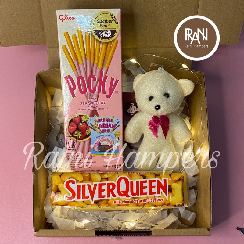 

Kado Hadiah Valentine - Gift Box Coklat dan Pocky - Hadiah Kado Ulang Tahun Cewek - Hadiah Buat