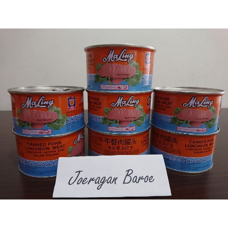

2 Kaleng besar Maling TTS / Gulong pork luncheon meat