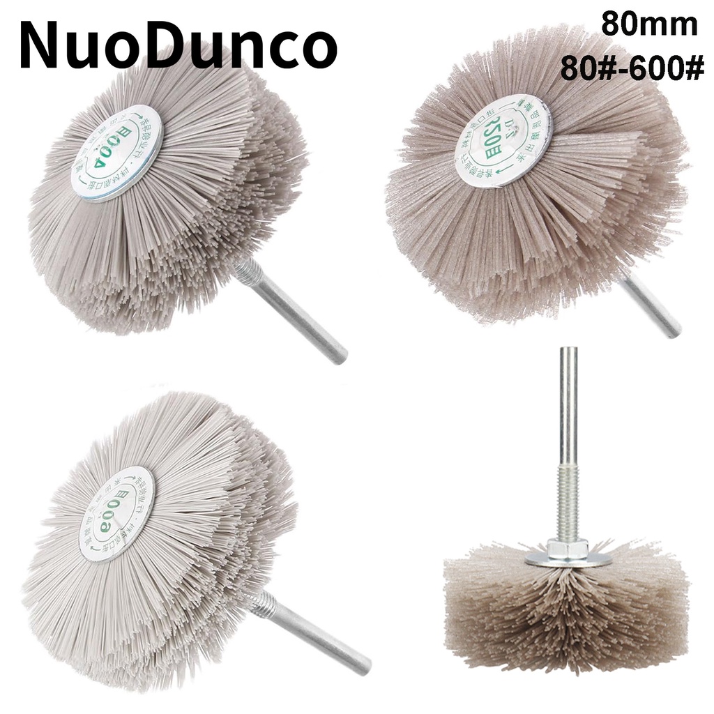 80mm Nylon Abrasive Wire Grinding Head Wheel Brush Electric Drill Polishing Brush for Metal Deburrin