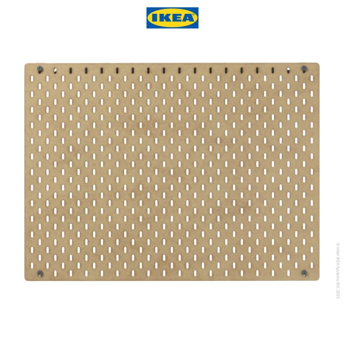 

IKEA SKDIS Papan Berlubang Pegboard Putih 76x56 cm