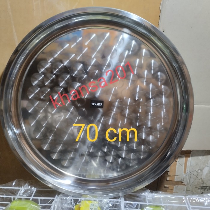 TERBARU Nampan bulat stainless 70cm