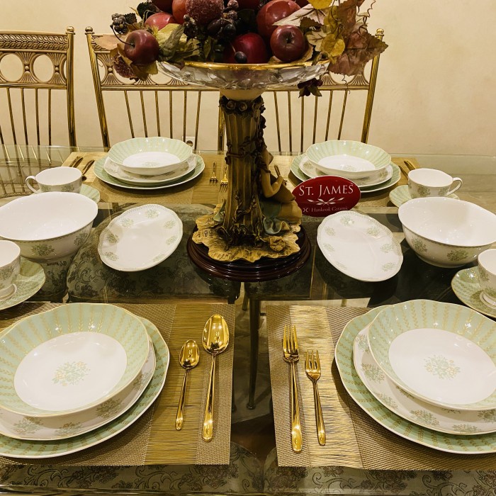 Dinner set / SAINT JAMES / 24 pcs / mewah / cantik / elegan