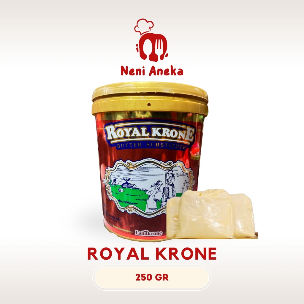 

Butter Royal Krone (REPACK) - 250 gr / Butter Subtitute / Mentega Royal Kron / Royal Crone 250 gr