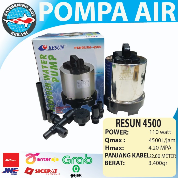 Resun Penguin 4500 Pompa Air Kolam Ikan (4500Lph 110Watt)