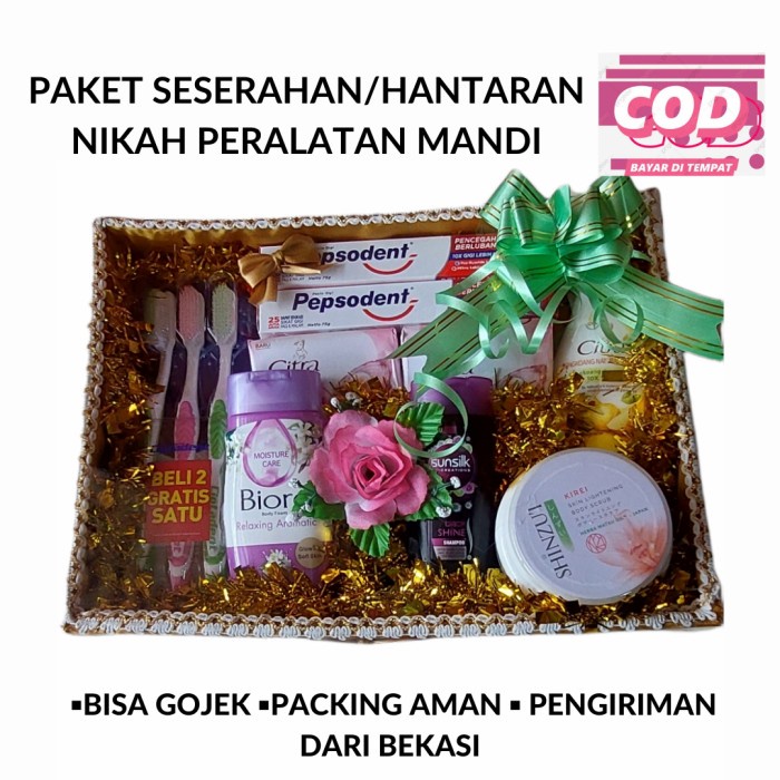 Seserahan Hantaran Nikah Peralatan Mandi Couple Set