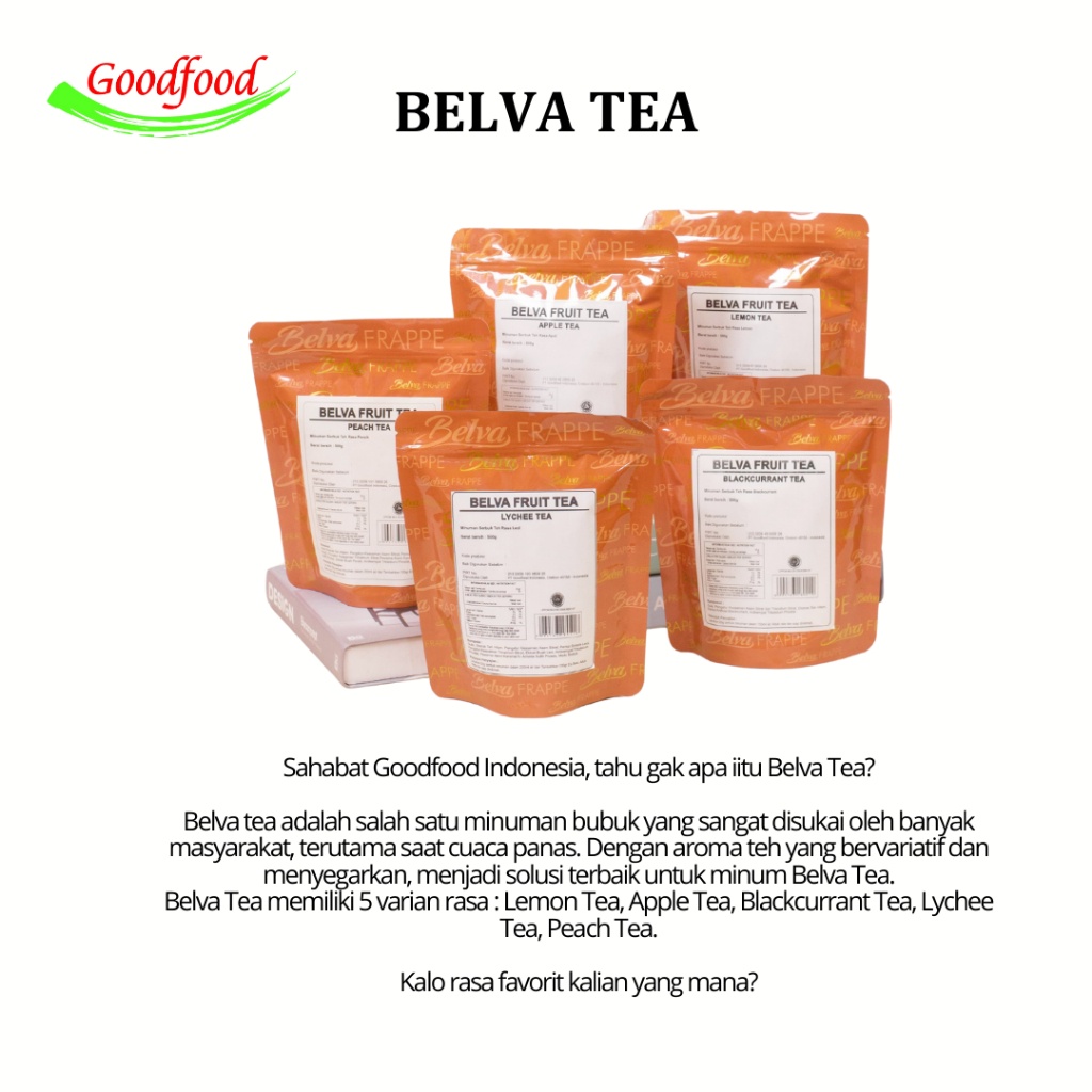 

Belva Tea Bubuk Minuman Varian Tea 500gram