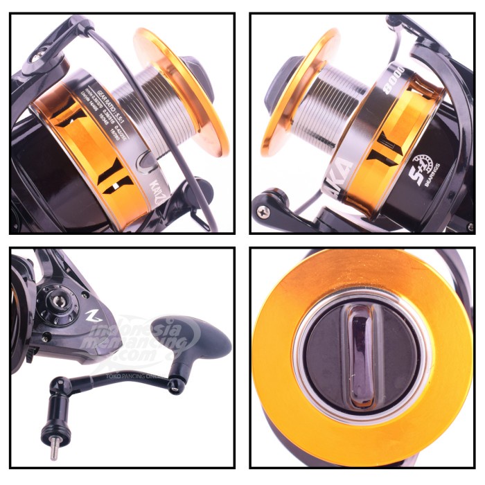 REEL SPINNING KAIZEN NAKA UKURAN 800,1000,2000,3000,4000,6000,8000