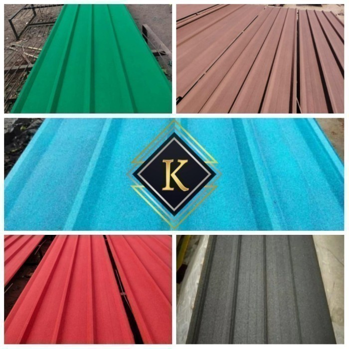 JJyoi- ATAP SPANDEK PASIR 0.45 MM PANJANG 4 METER / ATAP SPANDEX PASIR 0.45 MM / SPANDECK PASIR