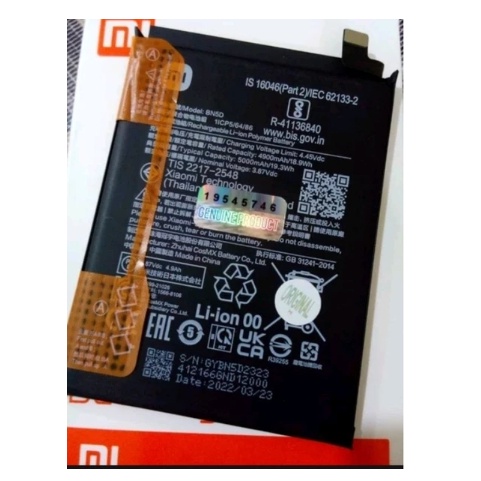 Bn4A Genuine Battery Batre Baterai Redmi Note 7 Redmi Note 7S Redmi Note 7 Pro