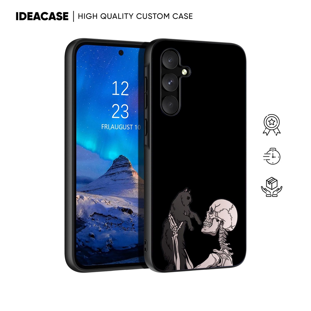 Hybrid Case Casing Softcase Samsung Galaxy A56 A55 A54 A52 A36 A35 A34 A26 A25 A24 A16 A15 5g Skull 