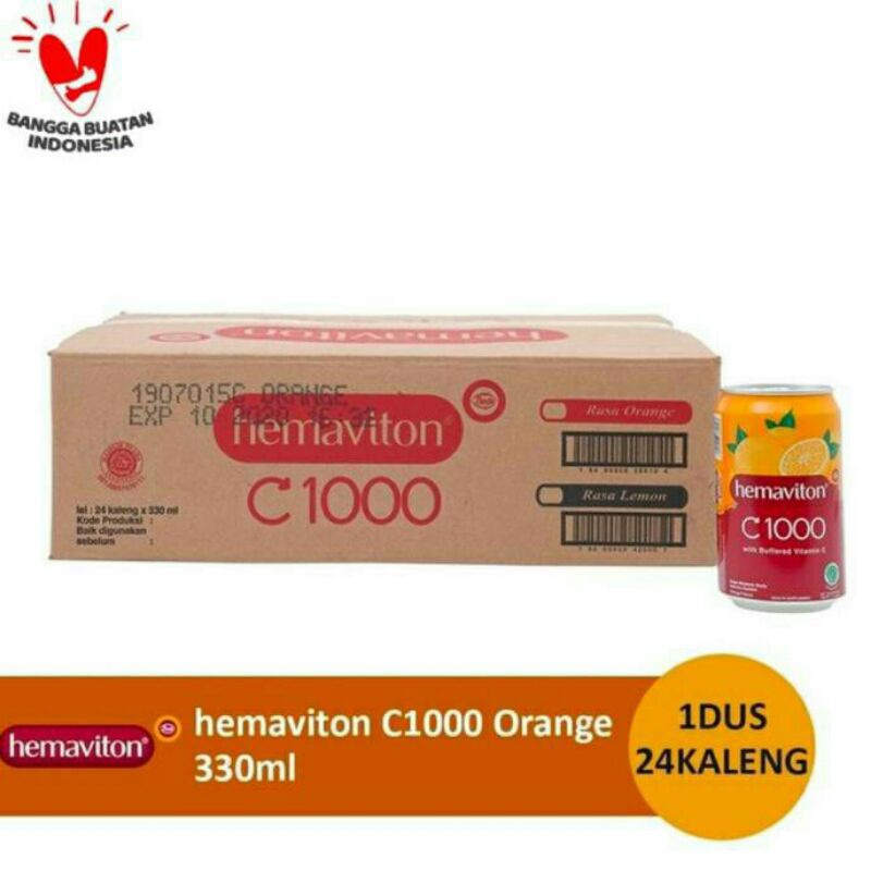 

Hemaviton C1000 Orange Liquit 330ml @24 Kaleng