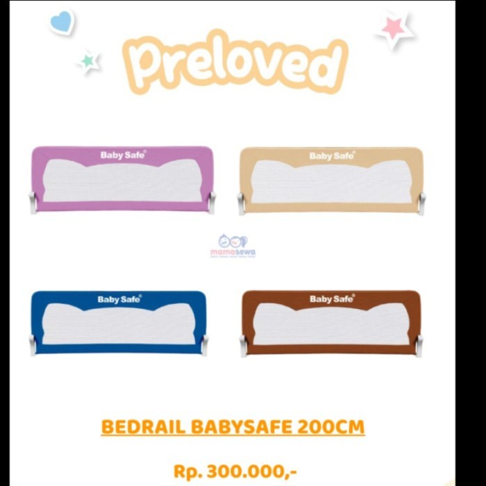 Bedrail Babysafe Purple 200cm - Preloved
