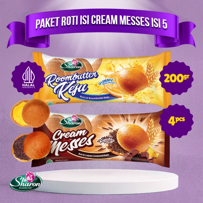 

Roti Sharon - Roti Krim Messes Cream (Paket) 60