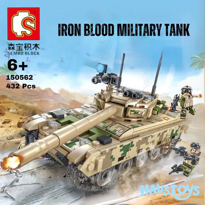 Product Laris Sembo Block Brick Original Military Iron Tank