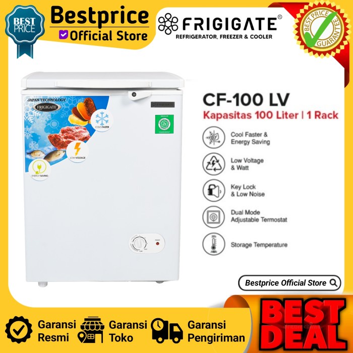 HOT SALE FRIGIGATE CHEST FREEZER 100 LITER F 100 LV FREEZER BOX LOW WATT
