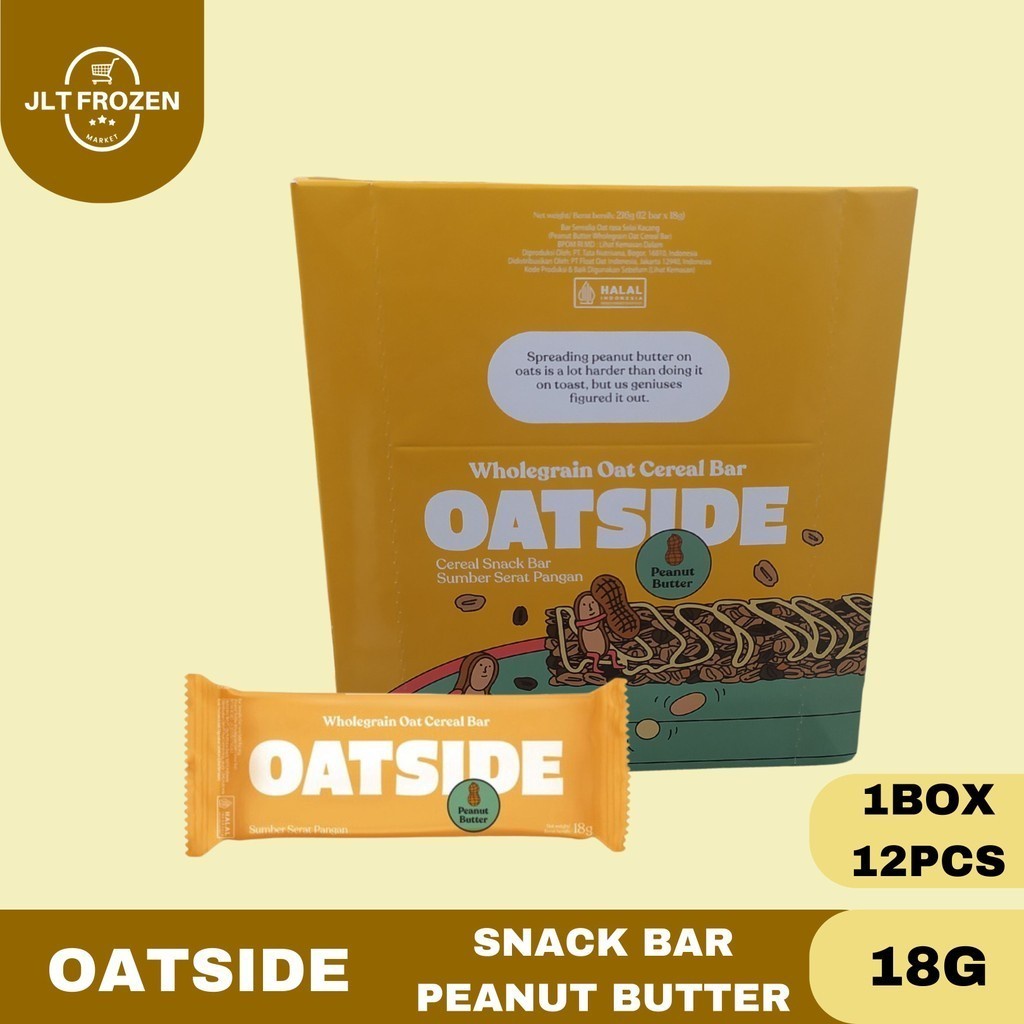 

Oatside Snack Bars BOX / Cereal Snack Bar Rasa Peanut Butter / Chocolate / Strawberry 18G 1 BOX / 12