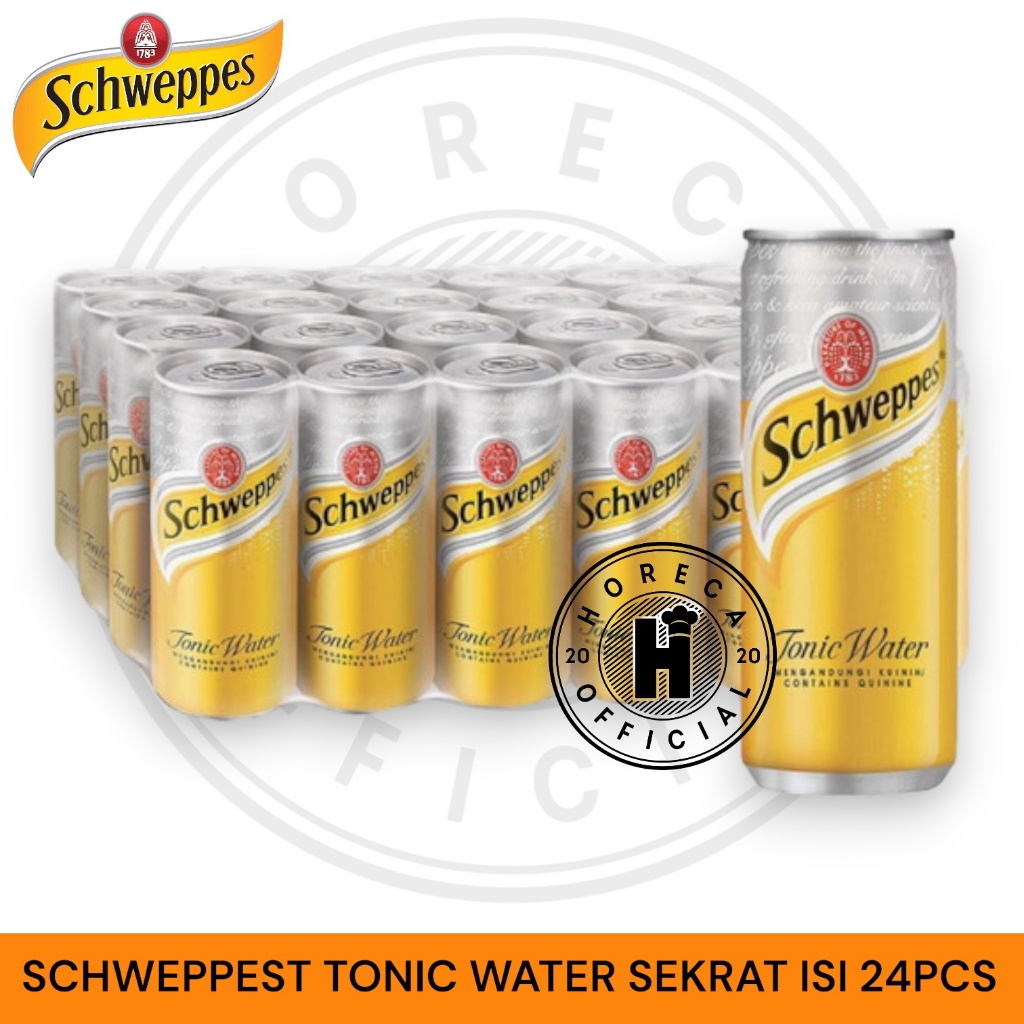 

SCHWEPPERS TONIC WATER 250ML KARTON ISI 24 AIR TONIK BERKARBONASI DUS 24 PCS x 250 ML