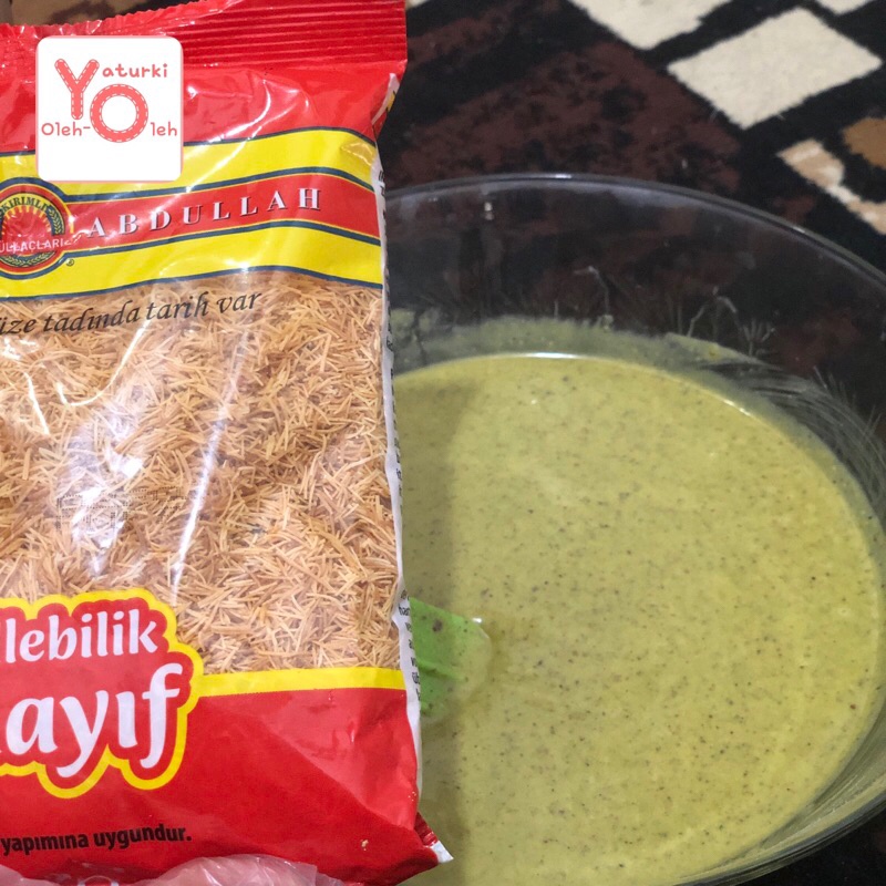 

Kunafa Sangrai atau Kataifi Sangrai Coklat Dubai Sudah Crunchy 100% Asli Turki