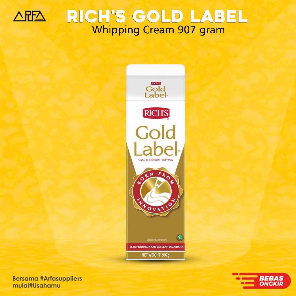 

Rich's Gold Label Whipping Cream 907 gram