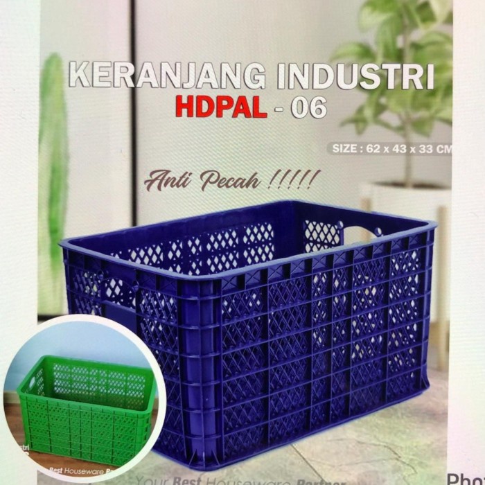 Container Keranjang Industri / Keranjang Krat Buah Plastik