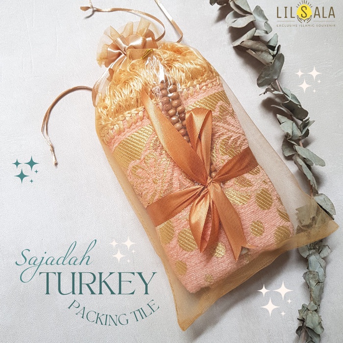 Yuksist- [TARM] SAJADAH DEWASA BESAR TURKI TASBIH KAYU Packing Tile Serut PAKET