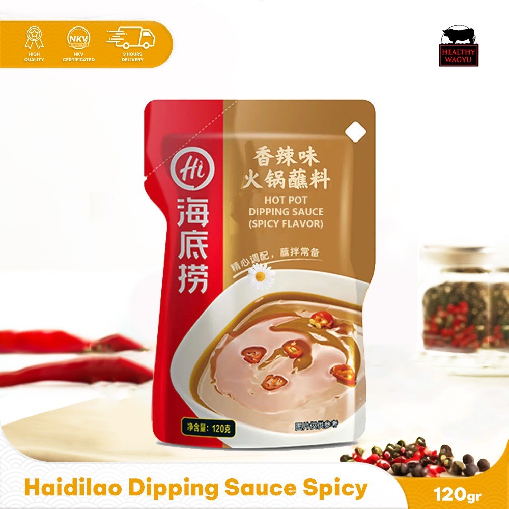 

Haidilao Dipping Sauce Spicy Flavor Saus Cocol Hotpot 120gr