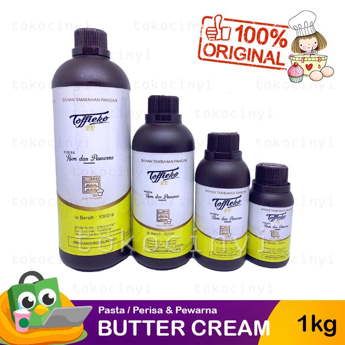 

Toffieco / Toffieko Pasta Perisa & Pewarna - Rum Butter Cream 1 kg