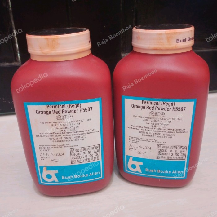 Permicol Orange Red H5507 Pewarna makanan
