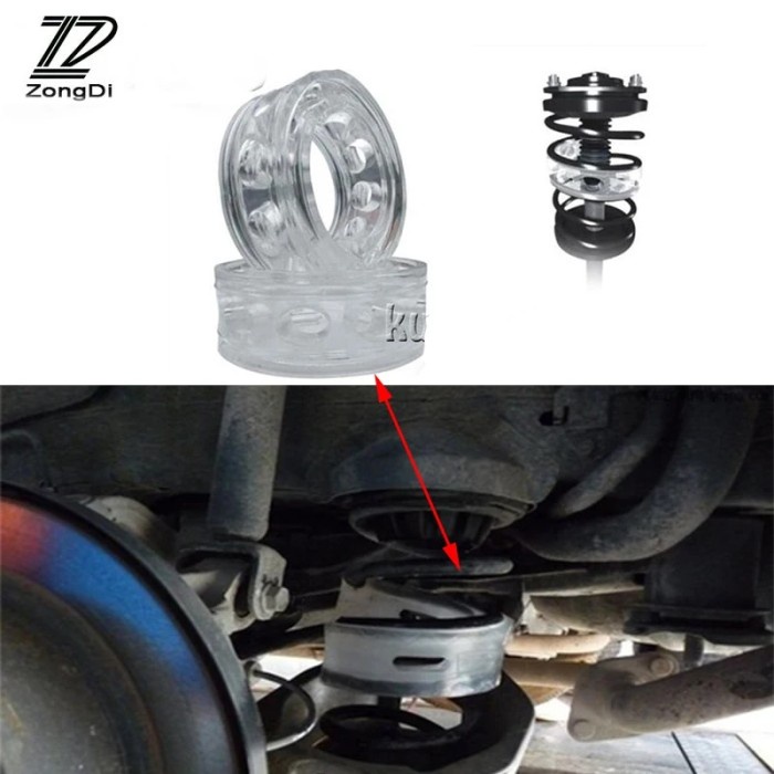 ZD 2PCS Car Styling Protection Spring Bumper Shock Absorber For