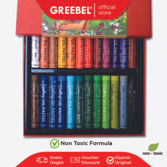 

Greebel Crayon Artist Oil Pastel 24 Warna Terlaris