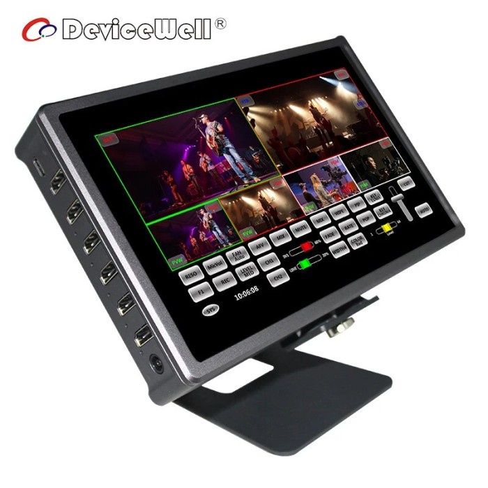 DeviceWell HDS7105S HDS8107 Video Switcher Touch Screen