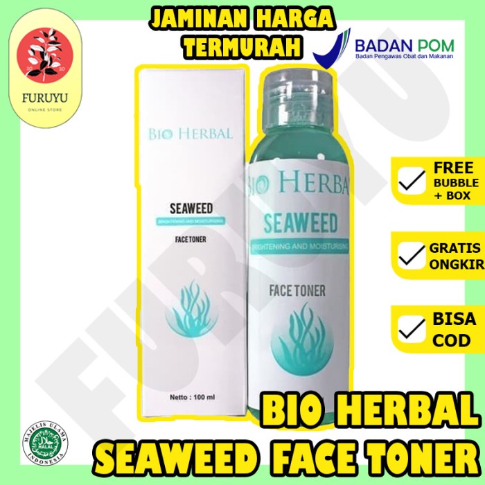 Toner Wajah Bio Herbal Seaweed Face Toner