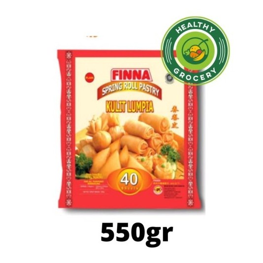 

Ready" Finna Spring Roll Pastry 215Mm X 215Mm 40 Lembar 550Gr / Kulit Lumpia