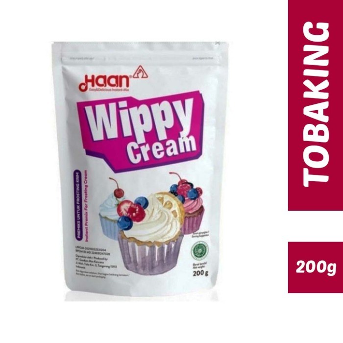 

Ready" Wippy Cream Haan Pouch 200Gr Frosting Krim