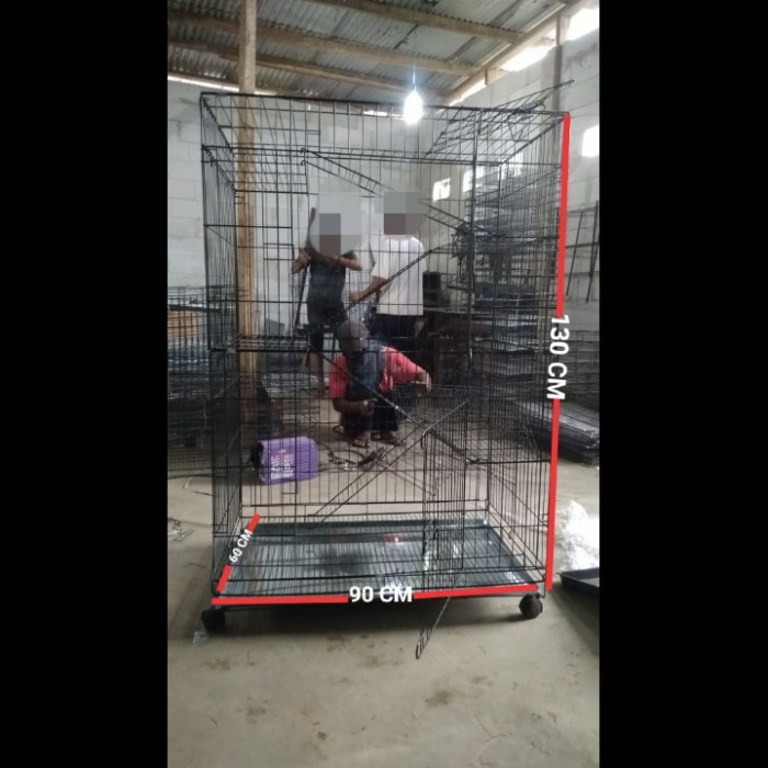 kandang kucing lipat size XXL tingkat 3