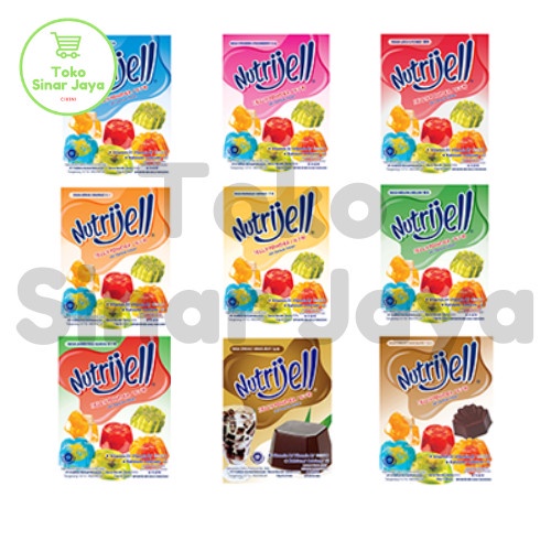 

Ready" Nutrijell Jelly Powder Tepung Jeli Instan All Variant (1 Box Isi 12Pc)