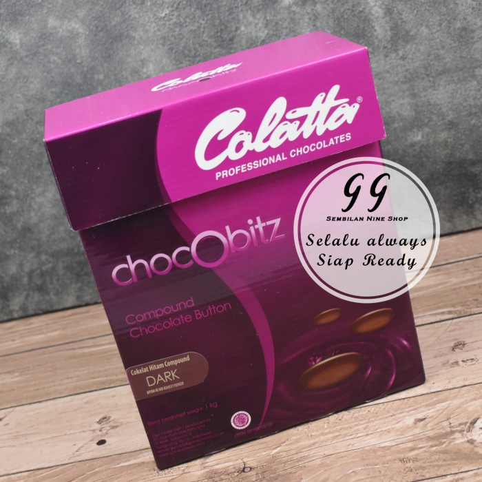 

Ready" Colatta Dark Compound Coin 1 Kg Chocobitz Chocolate Coklat Cokelat
