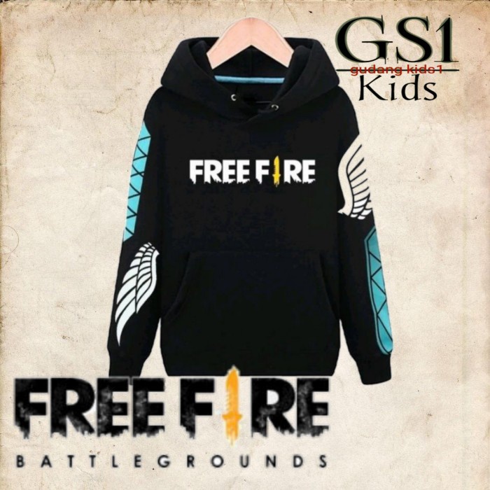 JAKET HOODIE ANAK GAMING FREE FIRE/ SWEATER ANAK GAMING FF/JAKET ANAK