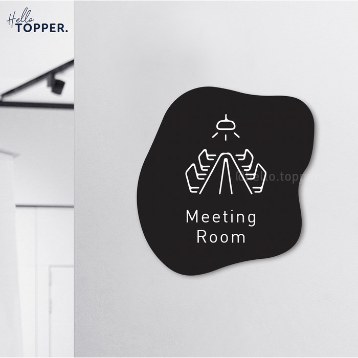 

BARANG TERLARIS Meeting Room Sign Board Akrilik Print Signage Acrylic