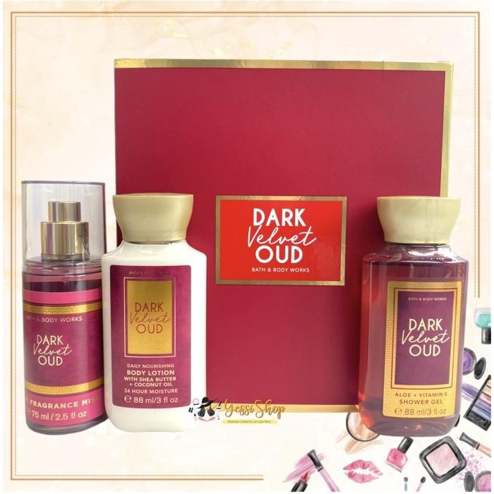 

Bbw Dark Velvet Oud Mini Gift Box Set (Original Counter + Bpom Resmi) Best Seller